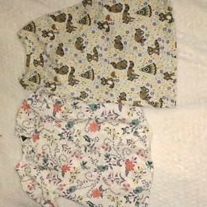 Gap dress flower pattern 3/4 sleeves size 3T and Disney dress nature pattern  3T